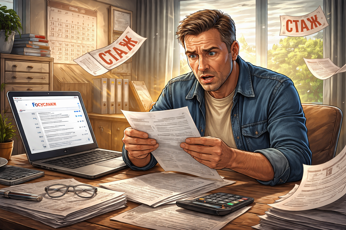 Как избежать неприятностей с пенсионным стажем на Госуслугах