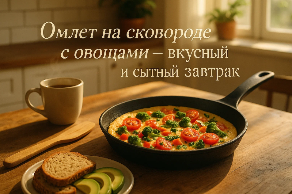 Омлет с овощами: идеальный старт для вашего утра