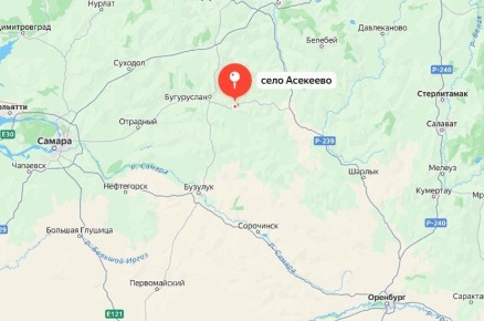 Талая воды затопила обход села Асекеево в Оренбургской области