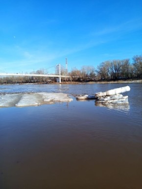 Уровень воды в реках Оренбуржья на 1 апреля