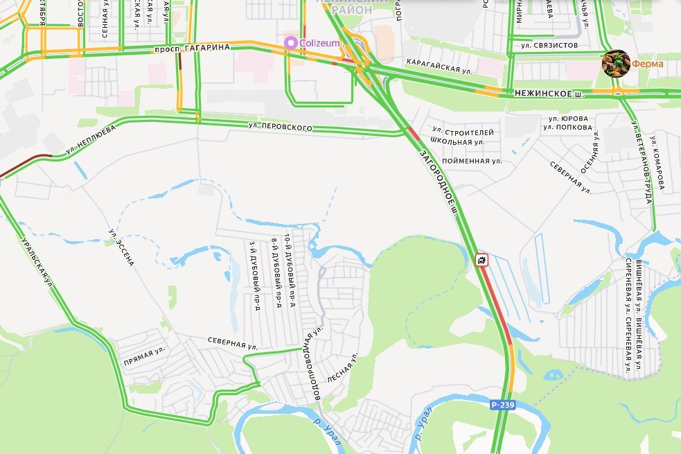 В Оренбурге встал в пробке сегодня утром проспект Победы В Оренбурге встал в пробке сегодня утром проспект Победы