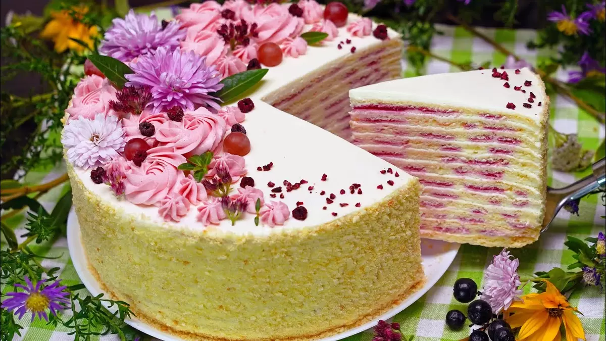 Торт "Нежный" – легкость и вкус в каждом кусочке