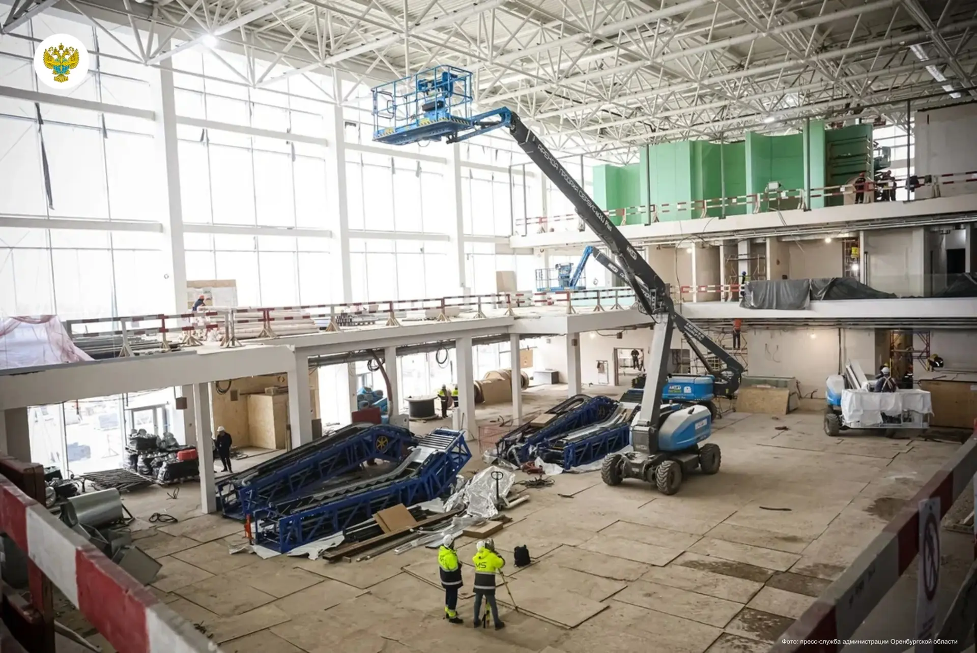 В аэропорту Оренбурга вышли на завершающую стадию строительства нового терминала В аэропорту Оренбурга вышли на завершающую стадию строительства нового терминала