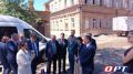 Директор ДОМ. РФ Анатолий Азизов и заместитель министра Минстрой Юрий Гордеев в составе делегации Совета Федерации посетили три объекта культурного наследия: особняк Д.М. Бутом, Торговый дом и дом купца В.Е. Калашникова