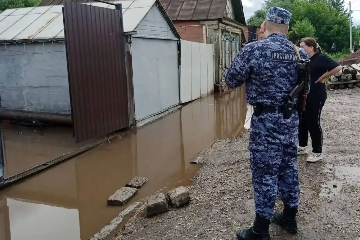 В Бугуруслане росгвардейцы помогают городу справиться с паводком В Бугуруслане росгвардейцы помогают городу справиться с паводком