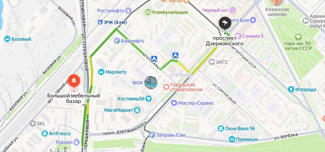 Из-за перекрытия дороги в Оренбурге 120 работницам мебельного базара сложно добираться до работы