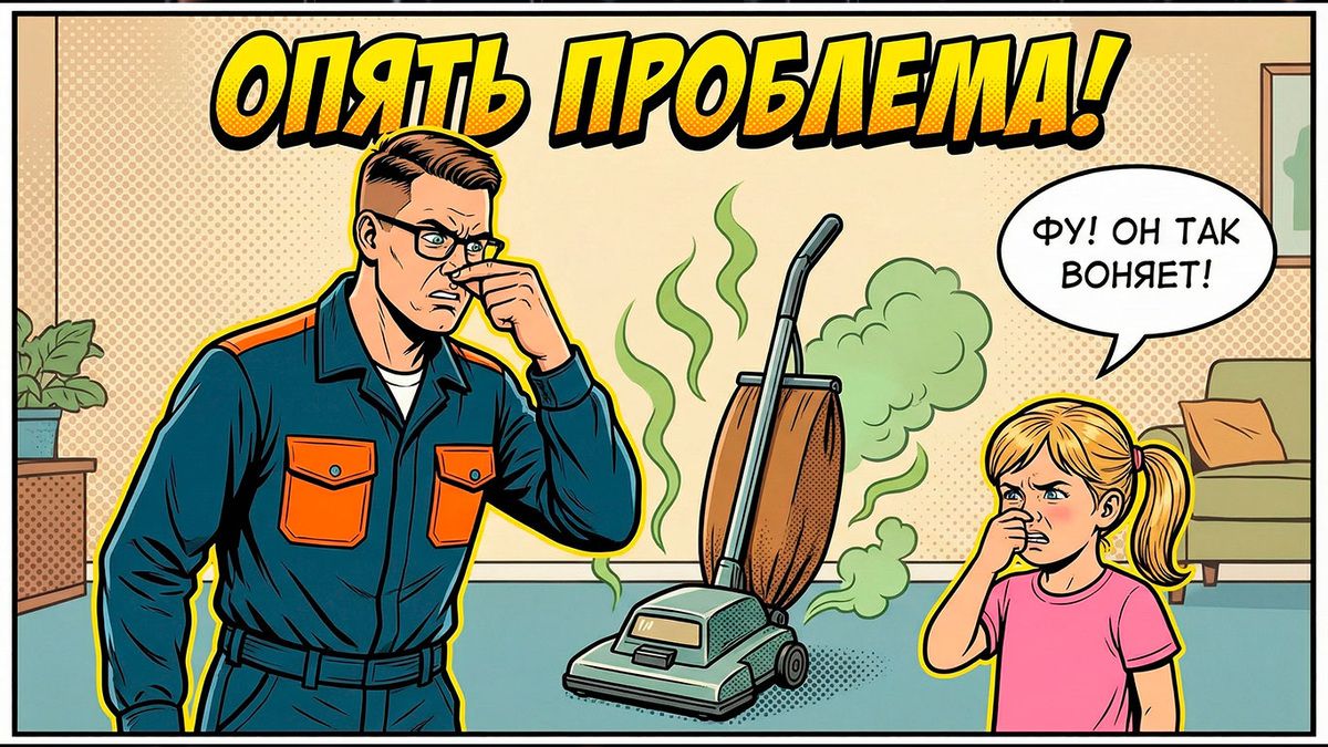 Проблема неприятного запаха из пылесоса