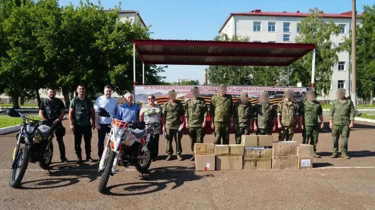 Бузулук помогает фронту: мотоциклы и комплектующие для коптеров отправлены в зону СВО