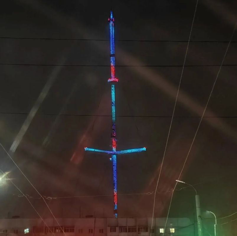 Телевизионная мачта Оренбурга засияет в честь 25летия РТРС