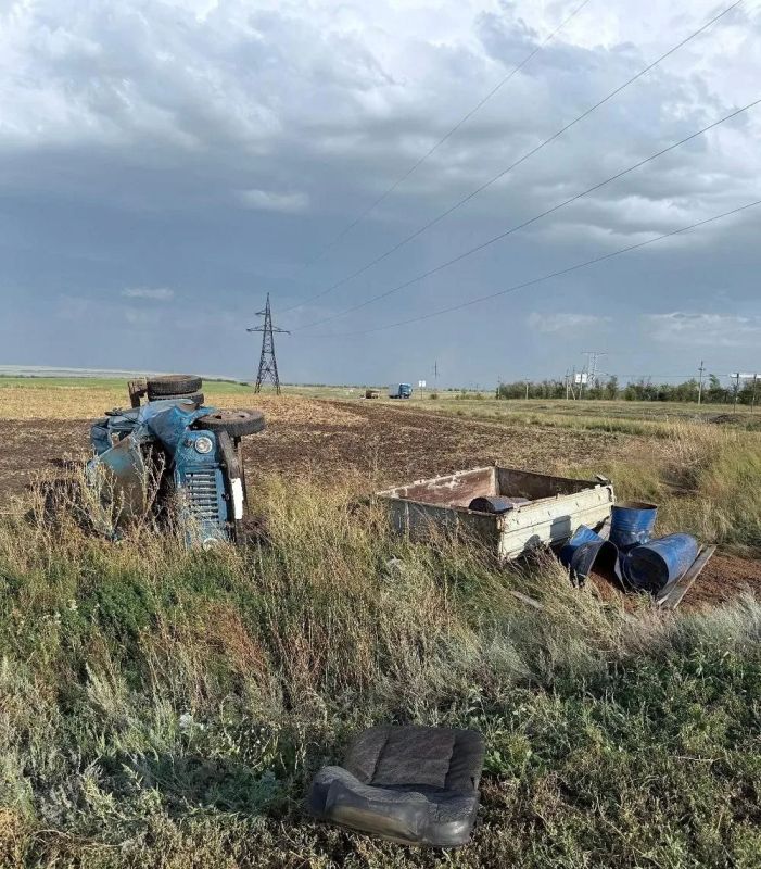 В Сорочинском округе в ДТП пострадал водитель грузовика