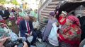 В рамках праздничных мероприятий развернулось яркое национальное подворье