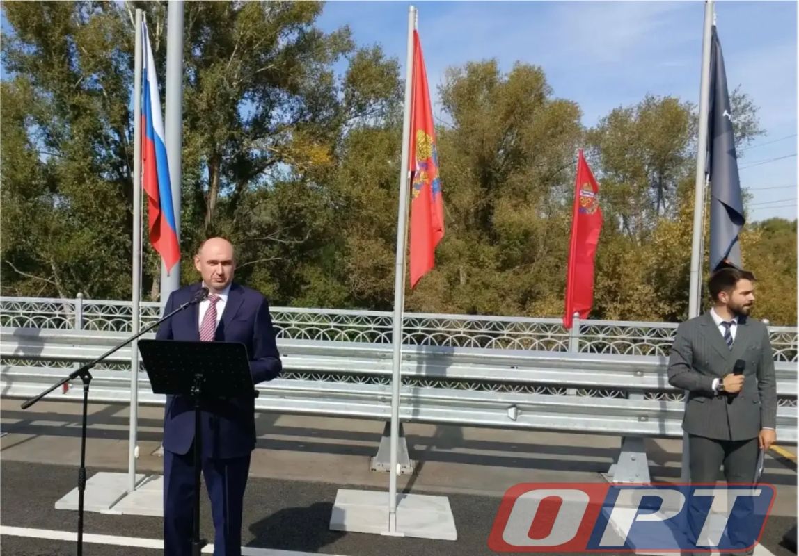 Евгений Солнцев открыл новый мост через Сакмару Евгений Солнцев открыл новый мост через Сакмару