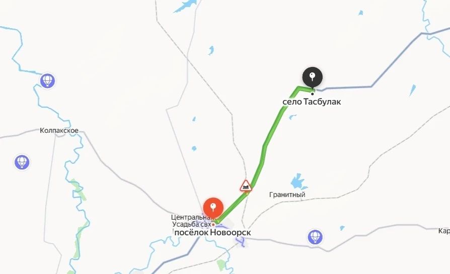 В Новоорском районе изза плохой видимости перекрыт участок дороги
