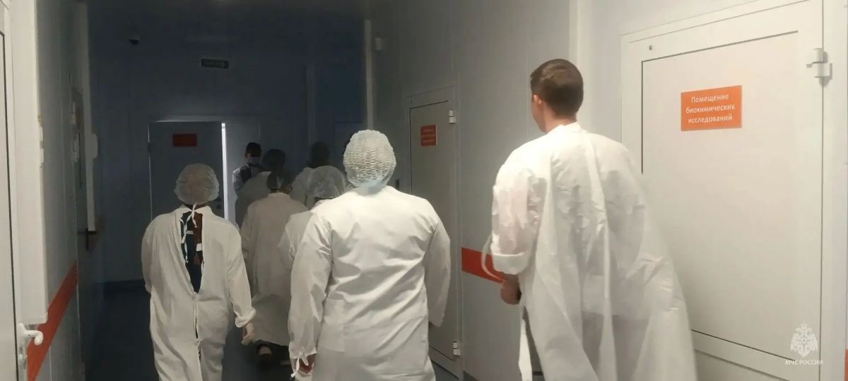 Отработка пожарной эвакуации в Оренбургской инфекционной больнице Отработка пожарной эвакуации в Оренбургской инфекционной больнице
