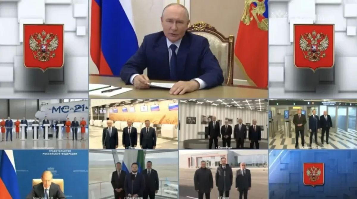 Президенту России Владимиру Путину презентовали новый терминал аэропорта в Оренбурге