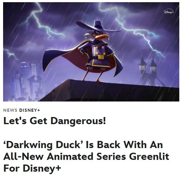 Disney+ перезапустит мультисериал «Черный Плащ»