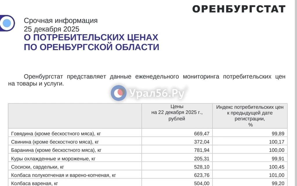 Бензин, ЖКХ и продукты: Как изменились цены в Оренбургской области за девять месяцев 2026 года Бензин, ЖКХ и продукты: Как изменились цены в Оренбургской области за девять месяцев 2026 года