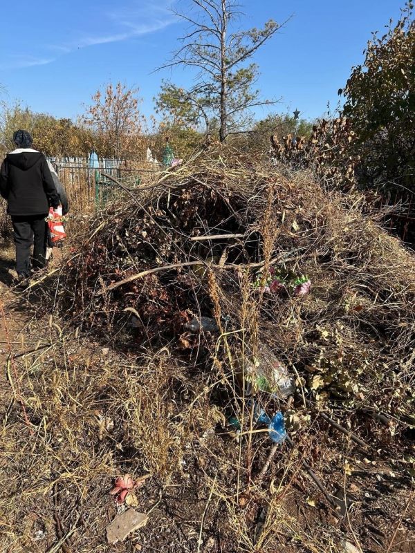 Мусор на кладбище в Оренбурге копится с прошлой осени — родственники боятся, что скоро не смогут пройти к могилам Мусор на кладбище в Оренбурге копится с прошлой осени — родственники боятся, что скоро не смогут пройти к могилам