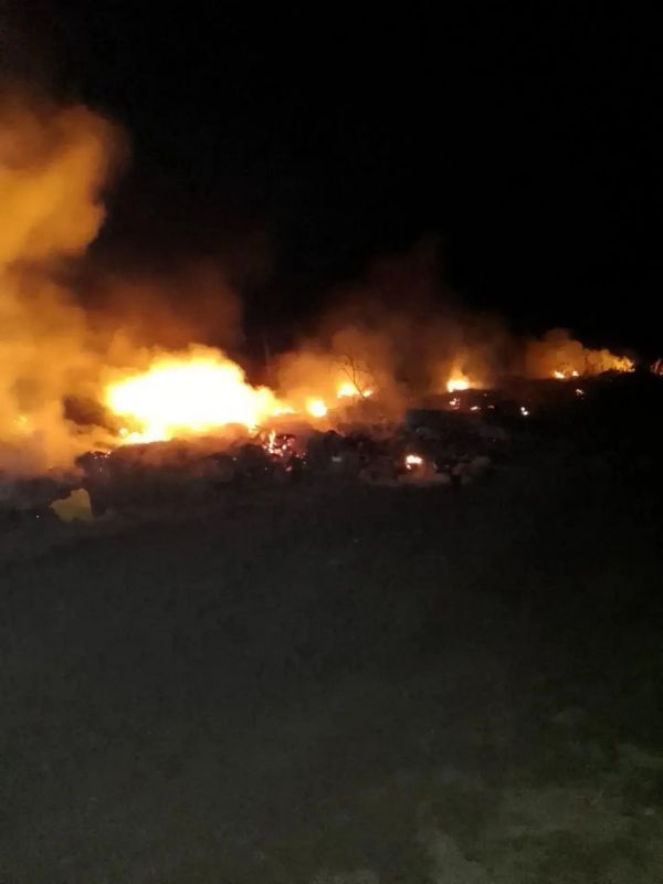 У села Вишнёвое Гайского округа произошел пожар У села Вишнёвое Гайского округа произошел пожар