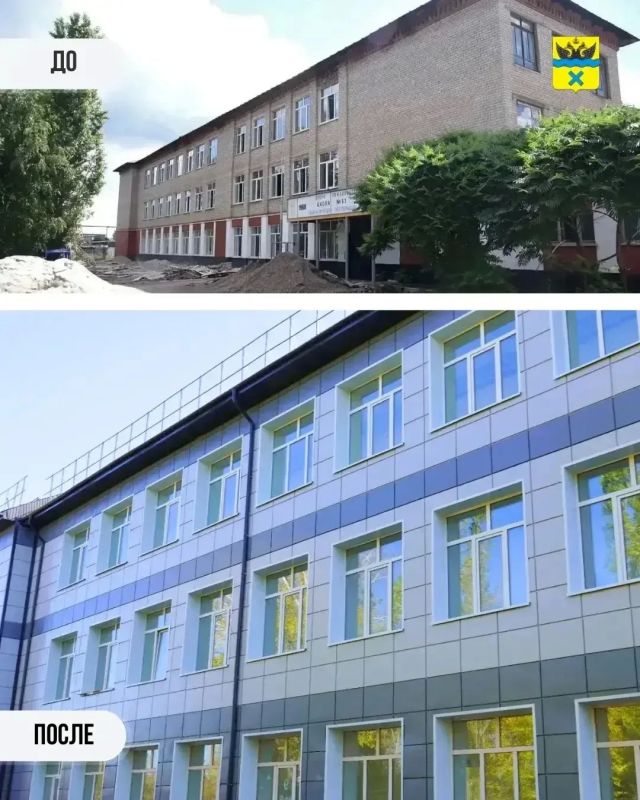 Капремонт школы в Городище готов на 75% Капремонт школы в Городище готов на 75%
