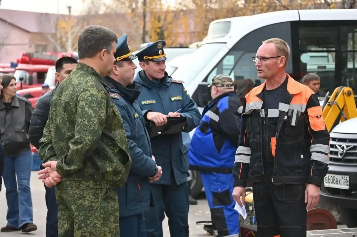 В Бугурусланском районе проходят учения по ликвидации ЧС, связанных с опасными природными явлениями