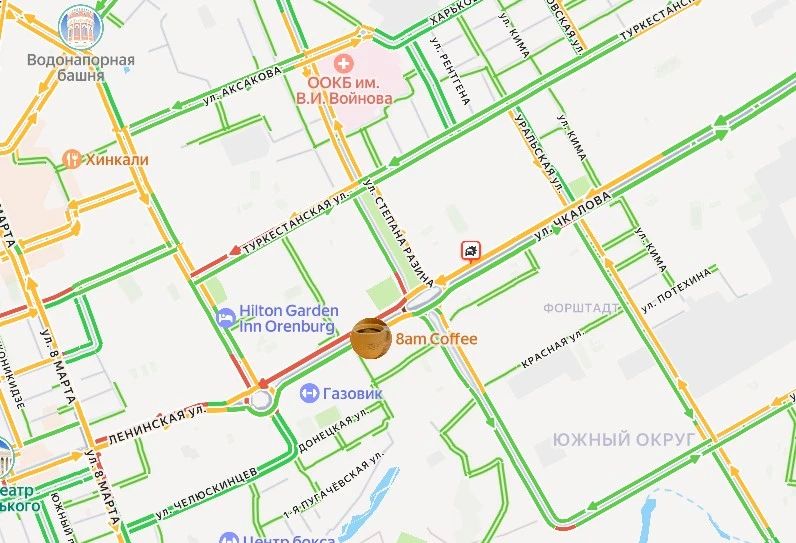 В Оренбурге сегодня утром «пробки» на крупных магистралях и в центре города В Оренбурге сегодня утром «пробки» на крупных магистралях и в центре города